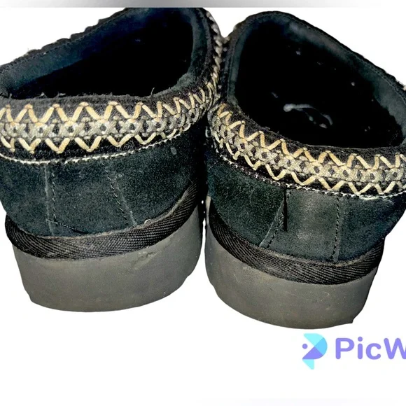 UGG Tasman 2 black leather Slipper/clogs - Picture 3 of 8